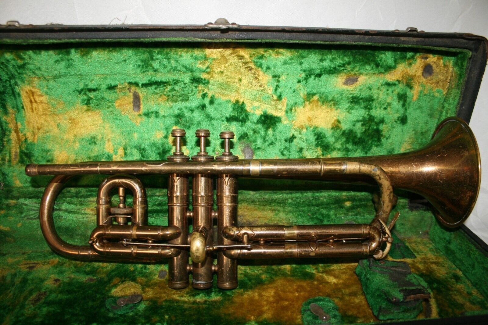RARE Conn 4a Victor Cornet brass MFG 1929 Elkhart IN, USA (small-bore 80a clone)