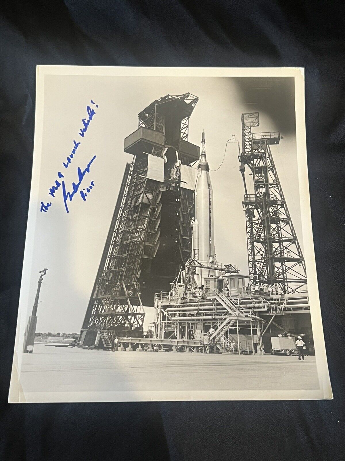 Gordon Cooper signed Mercury Apollo Launch