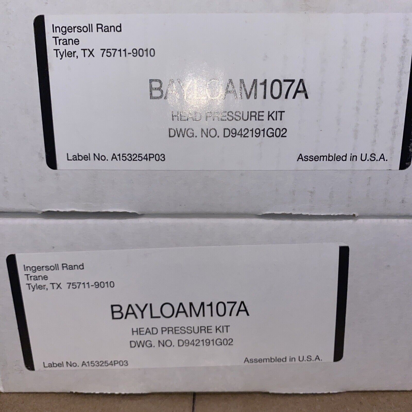 New Trane American Standard BAYLOAM107A Head Pressure Kit  
