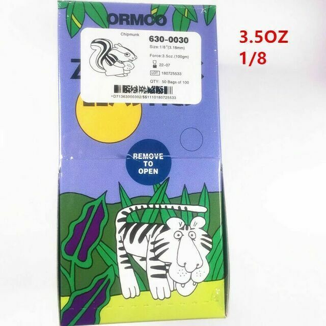 ORMCO Zoo Park Dental Rubber Bands Orthodontic Elastics Chains Ties 3.5OZ