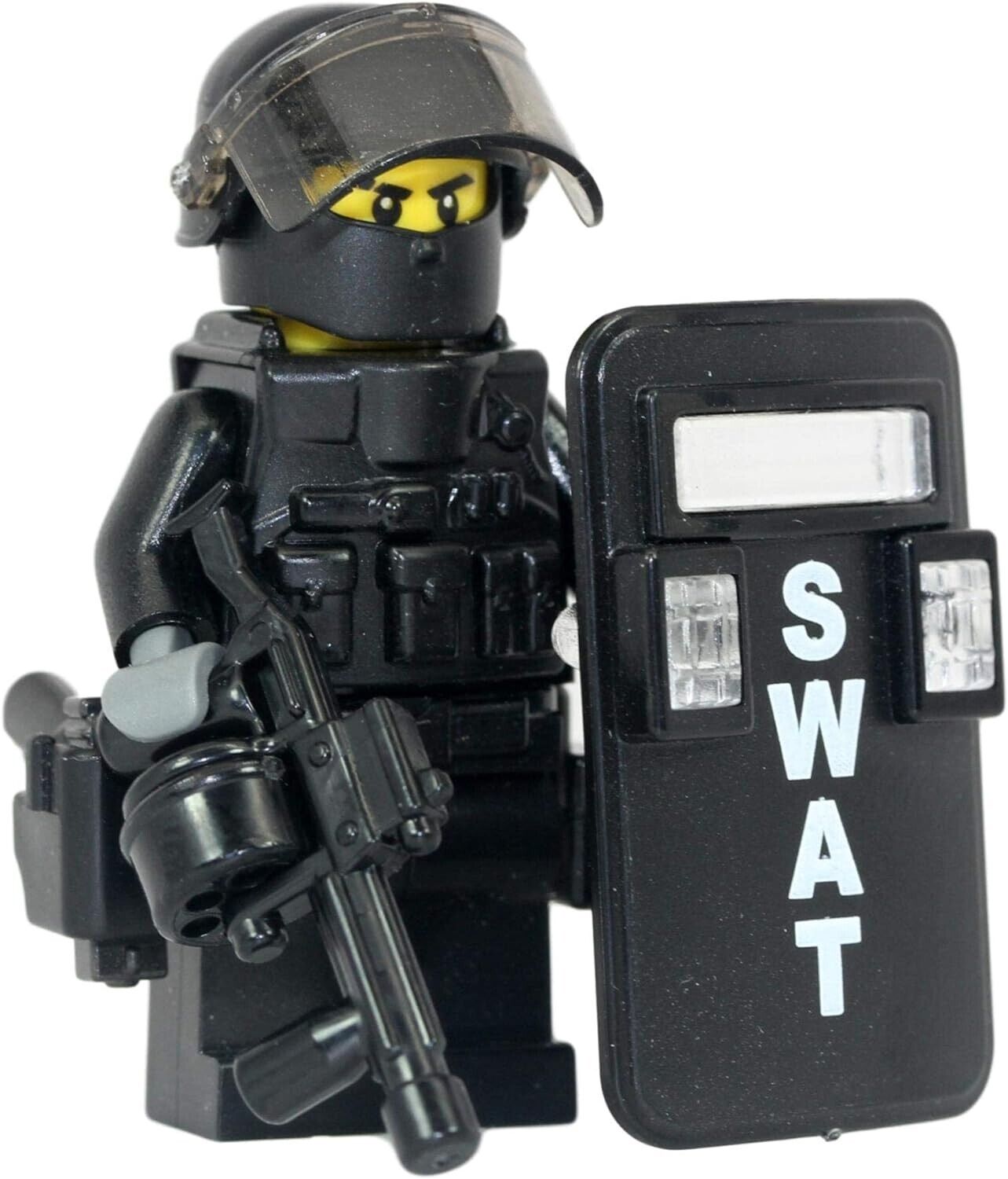 Custom SWAT Police Riot Control Officer made with real LEGO® minifigure