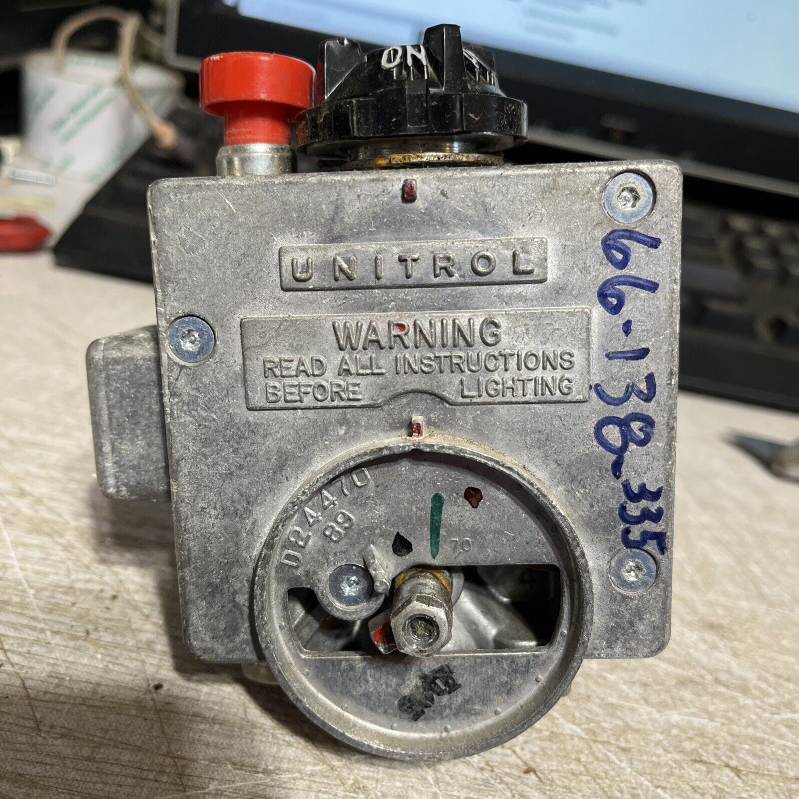 Robertshaw 66-138-335 Water Heater Gas Valve