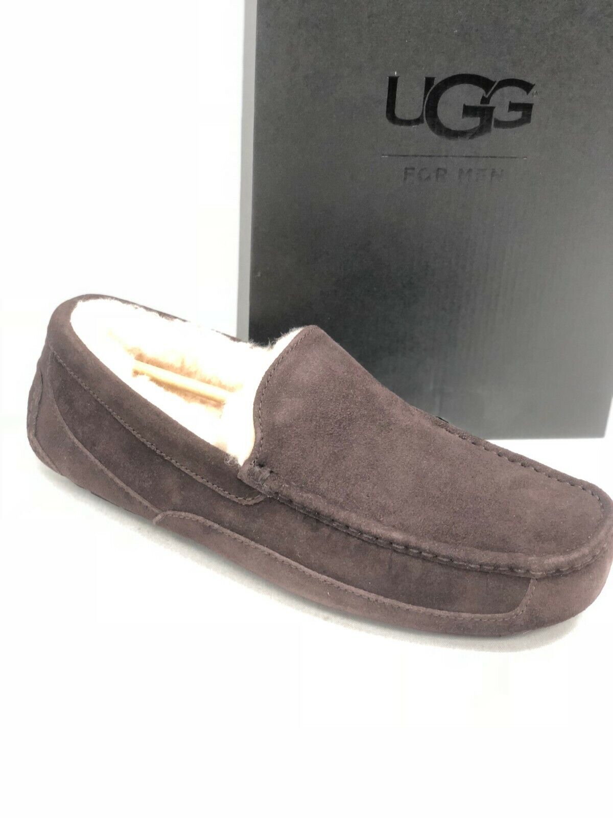 UGG Men's Ascot Slippers 1101110 Shoes Sheepskin Suede Multiple Colors