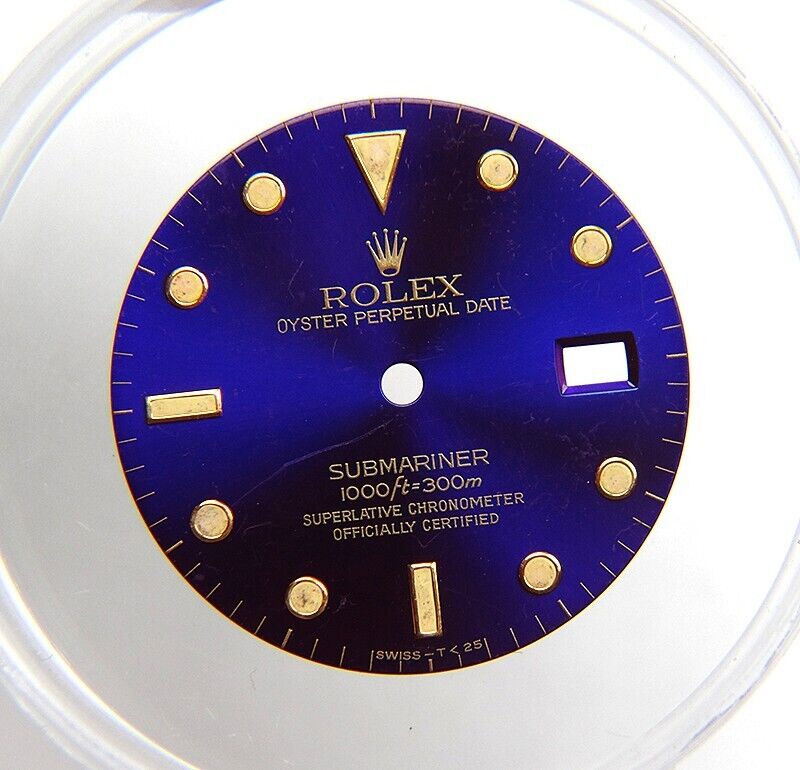 Vintage Genuine Rolex Submariner 16613 16618 16803 16808 Blue Purple Singer Dial