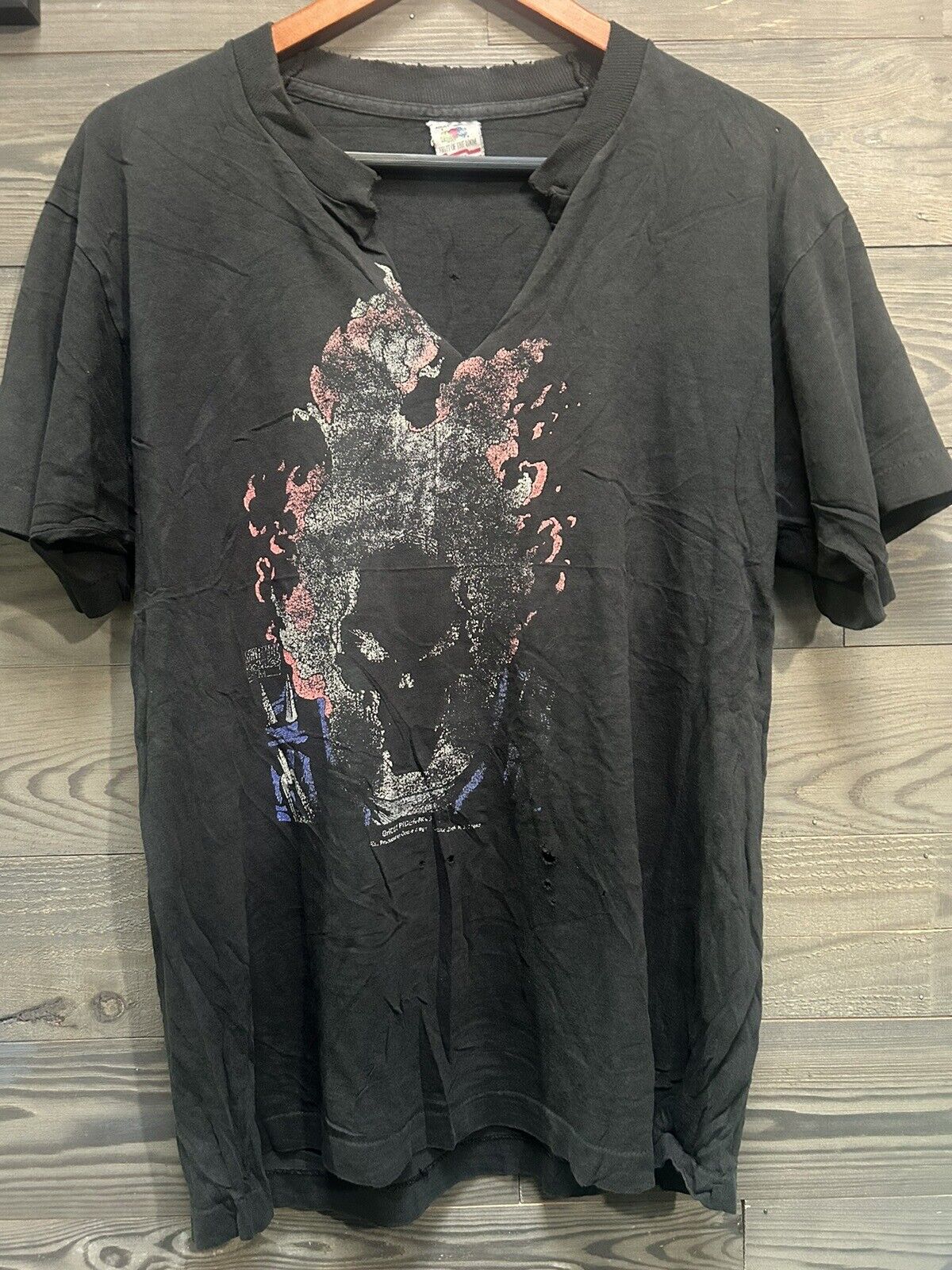 Vintage 1991 Ghost Rider T-Shirt Sz L Marvel Fruit Of The Loom Single Stitch