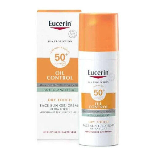 Eucerin Sun Oil Control Dry Touch Gel Cream Ultra Light SPF50+ 50ml NEW
