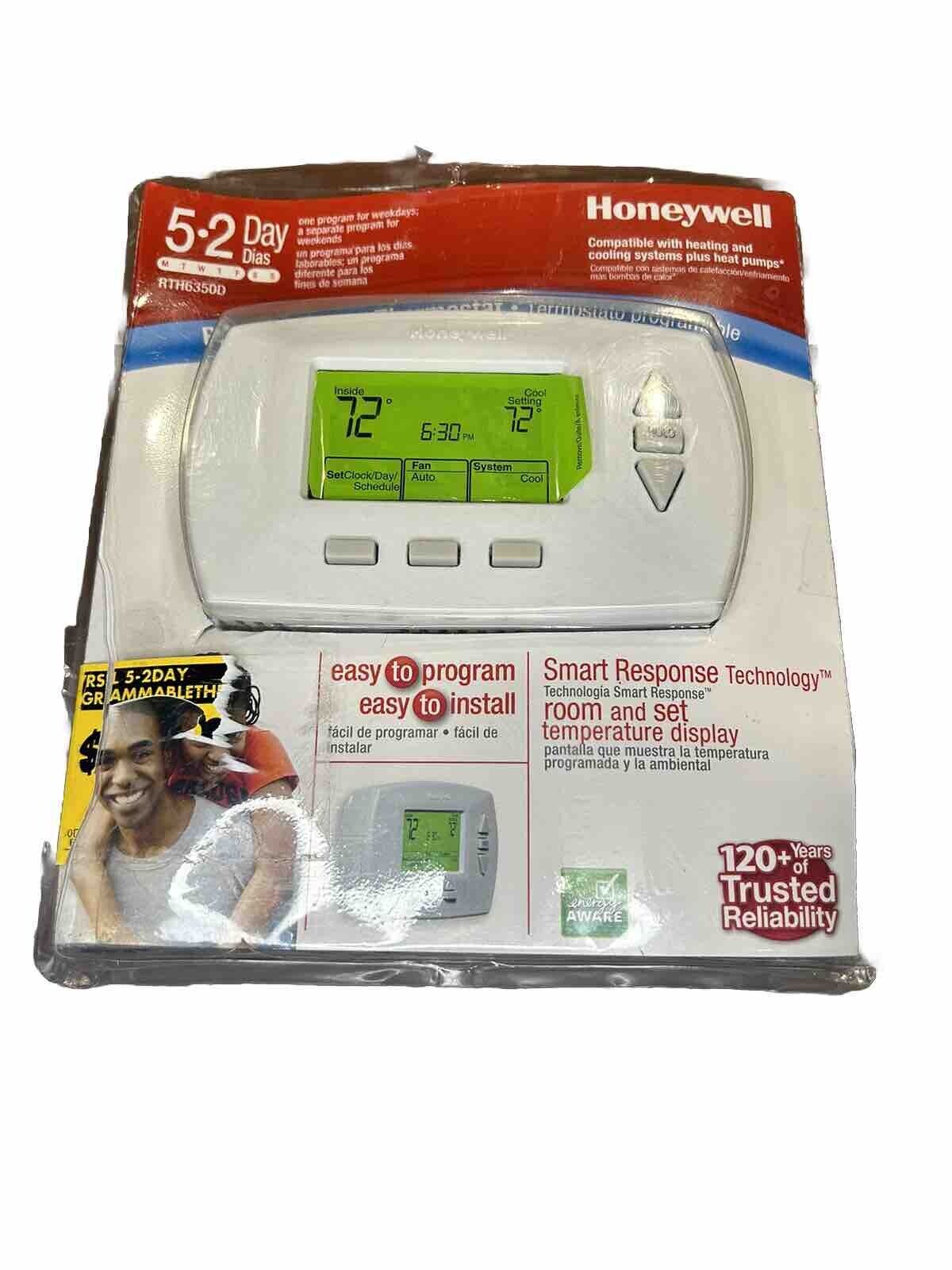 Honeywell 5-2 Day Programmable Thermostat (RTH6350D) Open Box White