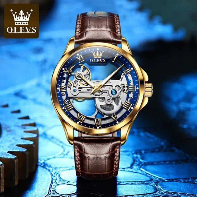 OLEVS 6661mens waterproof digital tourbillon  automatic mechanical wrist watches