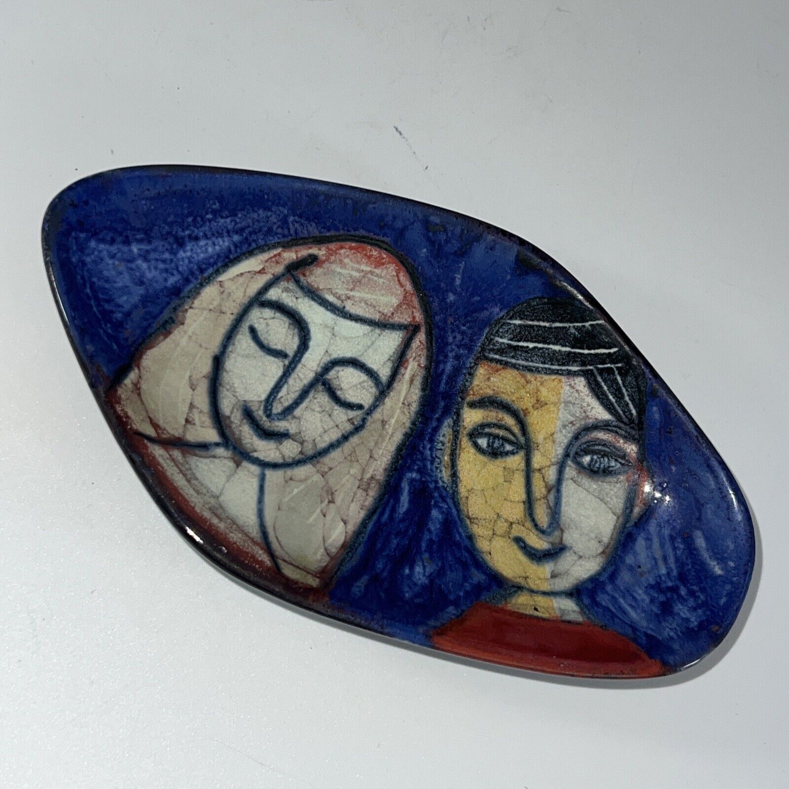 Vintage Mid Century Marianne Starck / Michael Andersen Couple Faces #5515 Tray