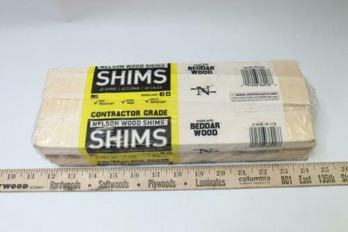 (42-Pk) Nelson Wood Shims Contractor Grade Shims CSH12/42/12/48B