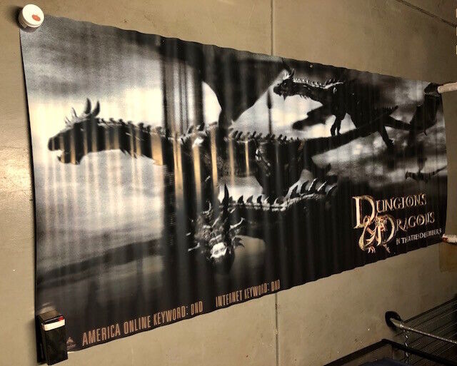 Dungeons and Dragons Huge Theater Canvas Tarp 118 x 48 Inches Movie Film D&D
