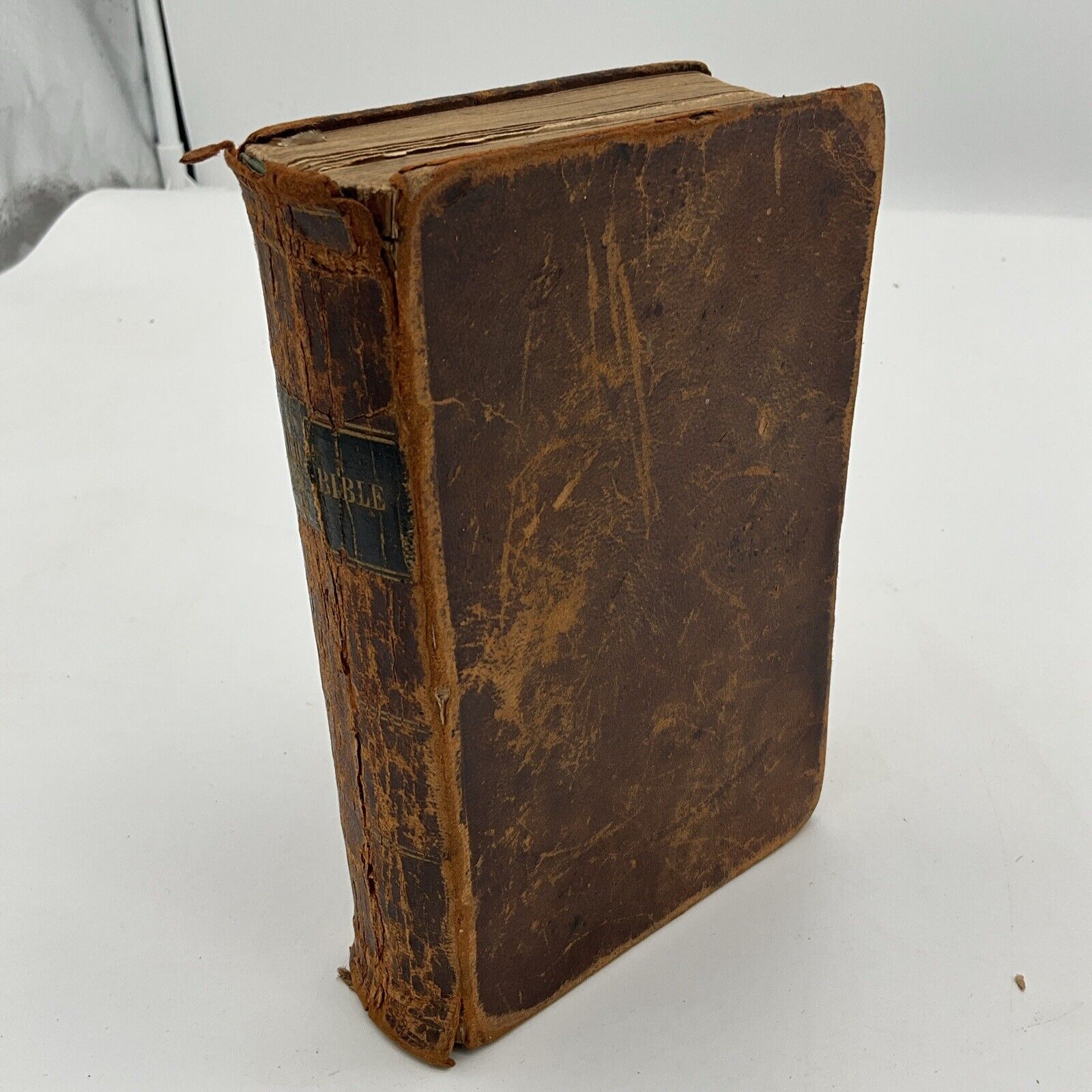 Antique- 1847- HOLY BIBLE-Old & New Testaments- American Bible Society 