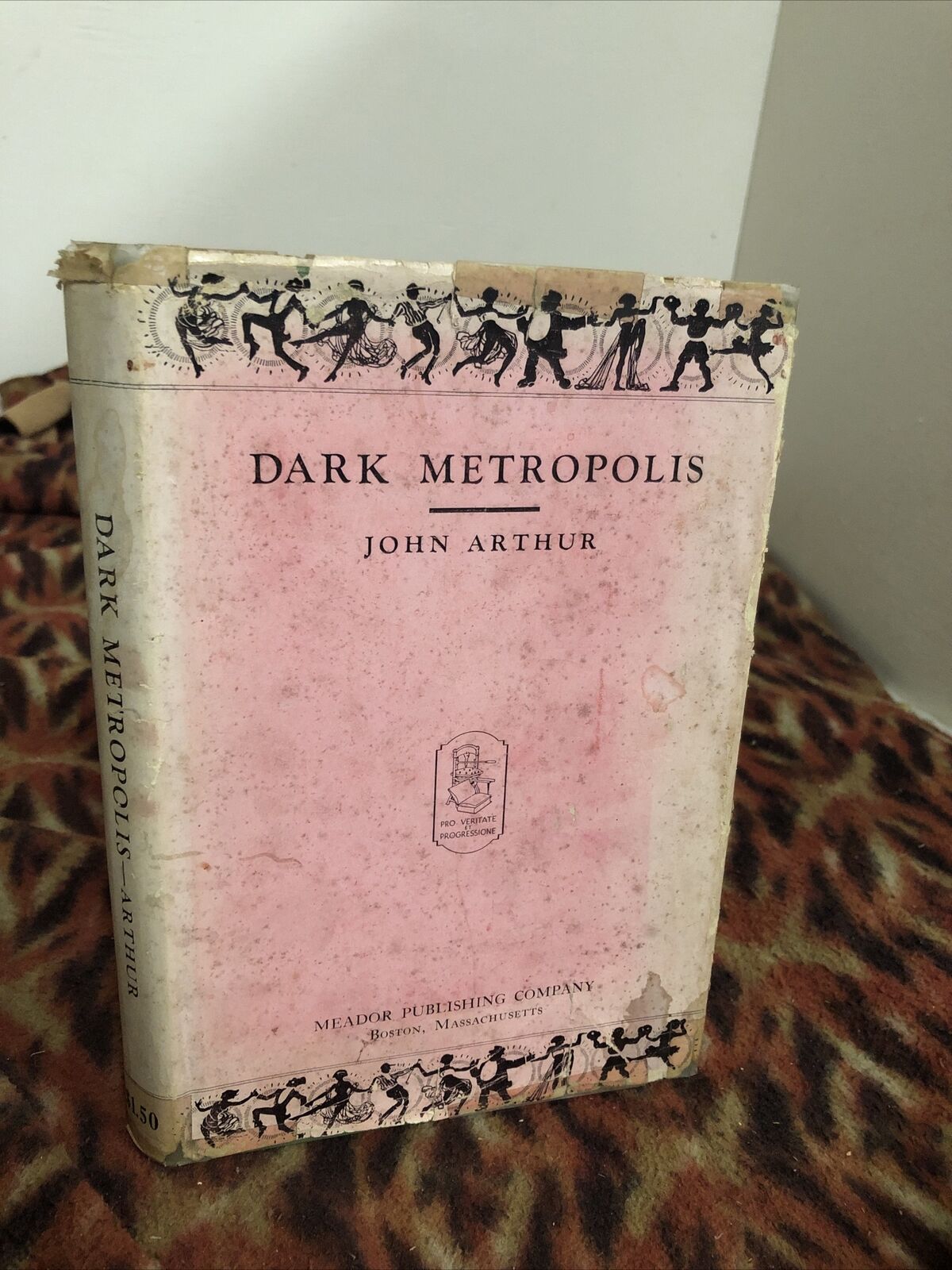 Dark Metropolis 1936 John Arthur 1st Ed Black Harlem Novel Middle Class View HC 