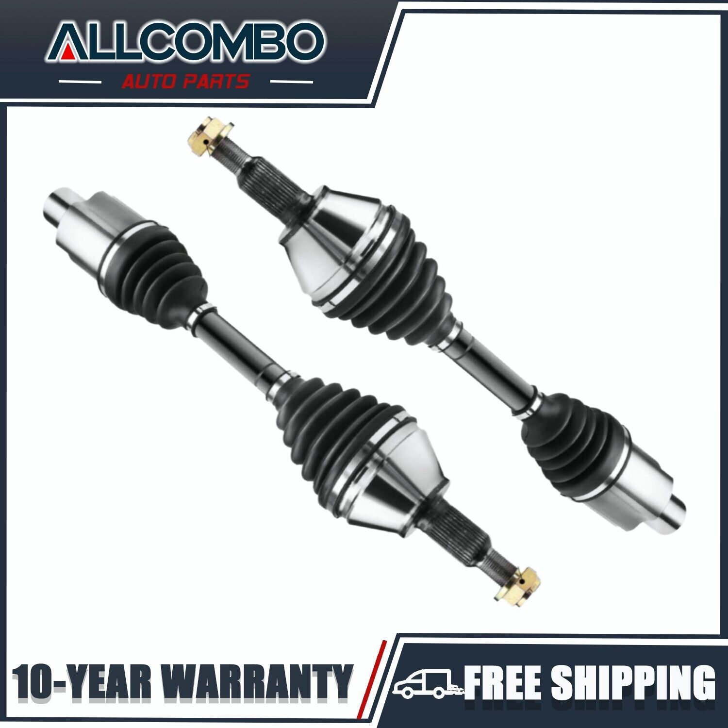 Pair Front CV  Axle Drive Shaft Assembly for 2012 - 2020 Ram 1500 Classic 4WD