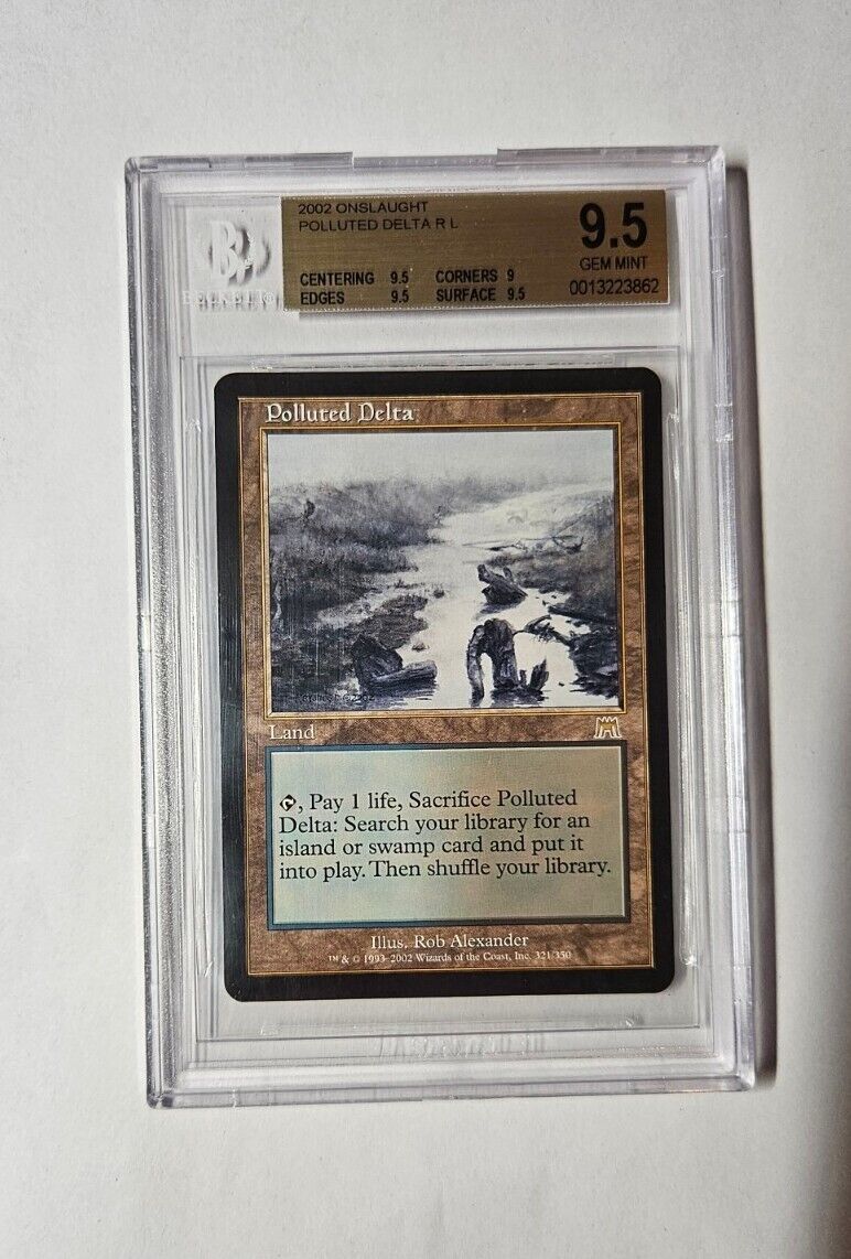 2002 Onslaught Polluted Delta #321 BGS 9.5 Gem Mint MTG Magic The Gathering