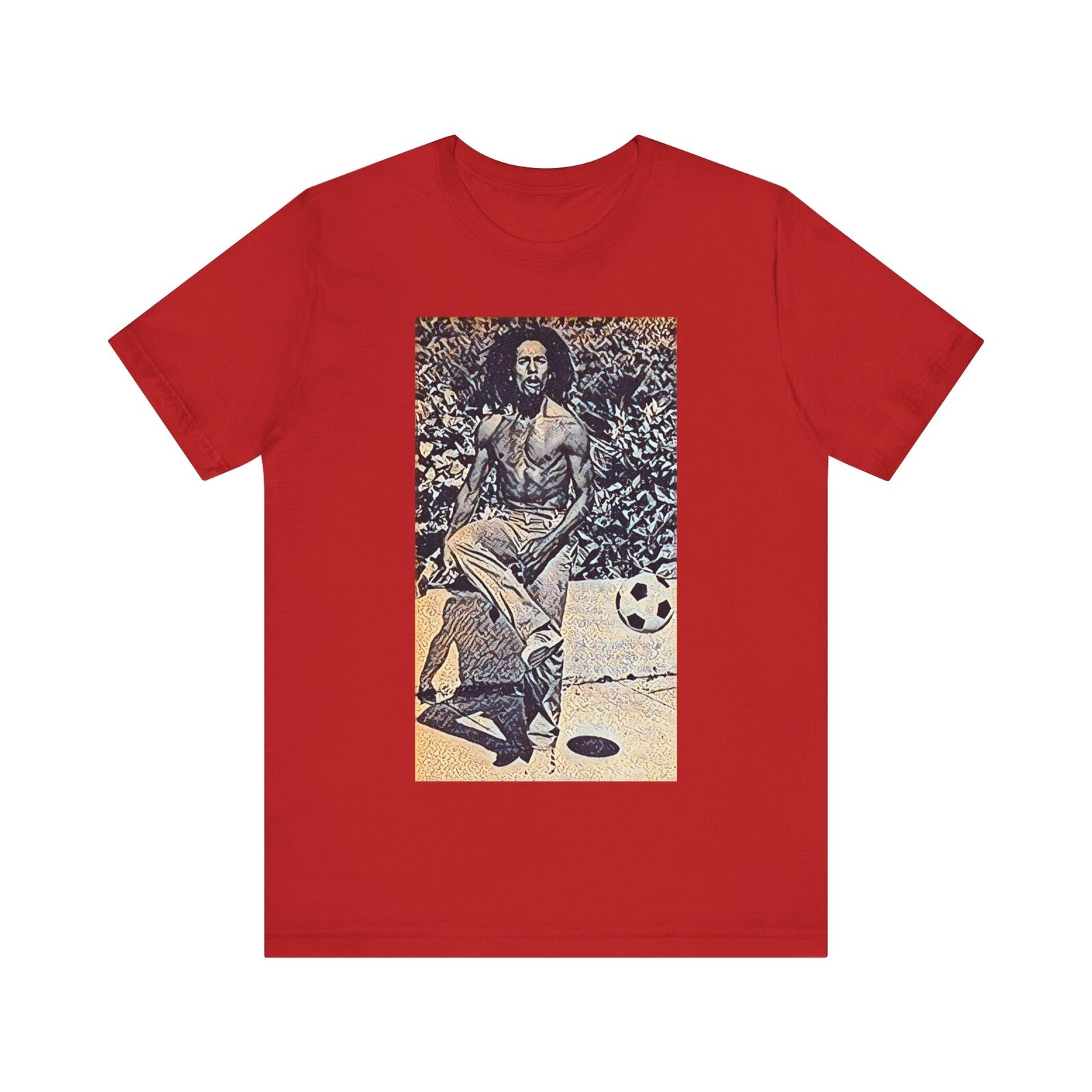 Bob Marley Graphic Print Art Short Sleeve Unisex Jersey Short Sleeve Tee Shirt
