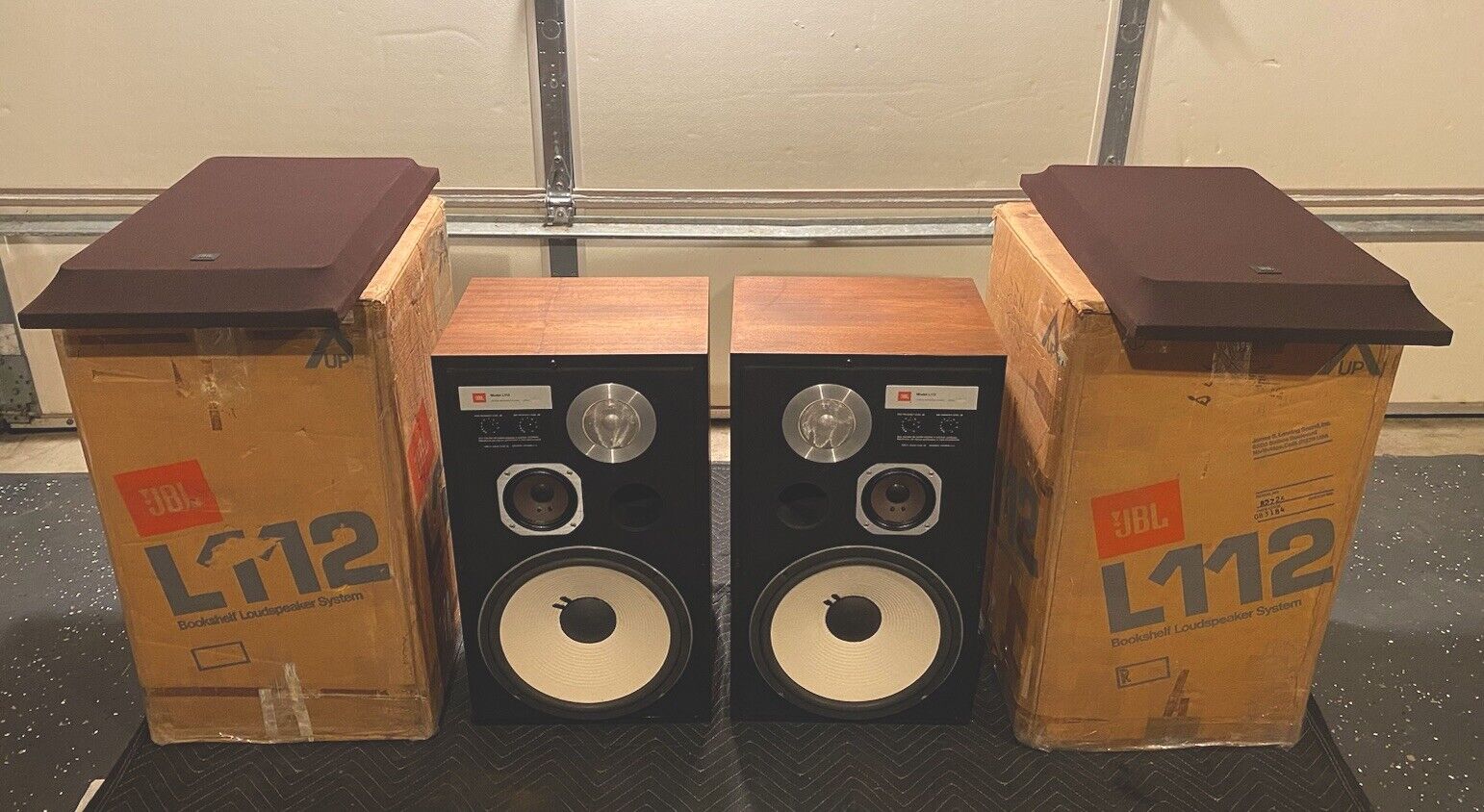 JBL L112 Speakers Original Owner Recently Pro Reformed W/Boxes Near Mint