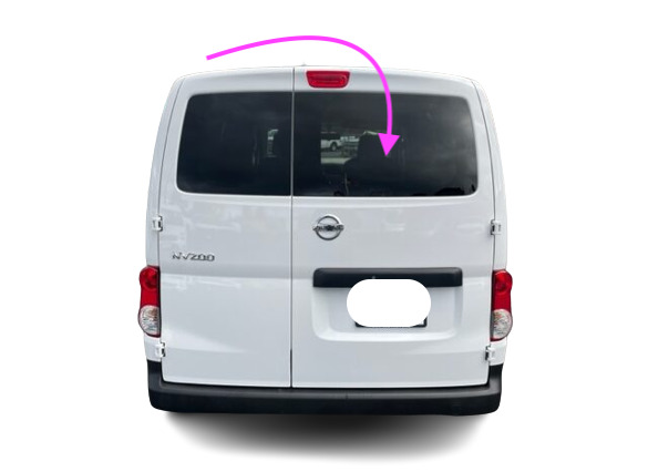 Fit: 2013-2021 Nissan NV200 Chevy City Express Rear Right Back Window Glass/Dark