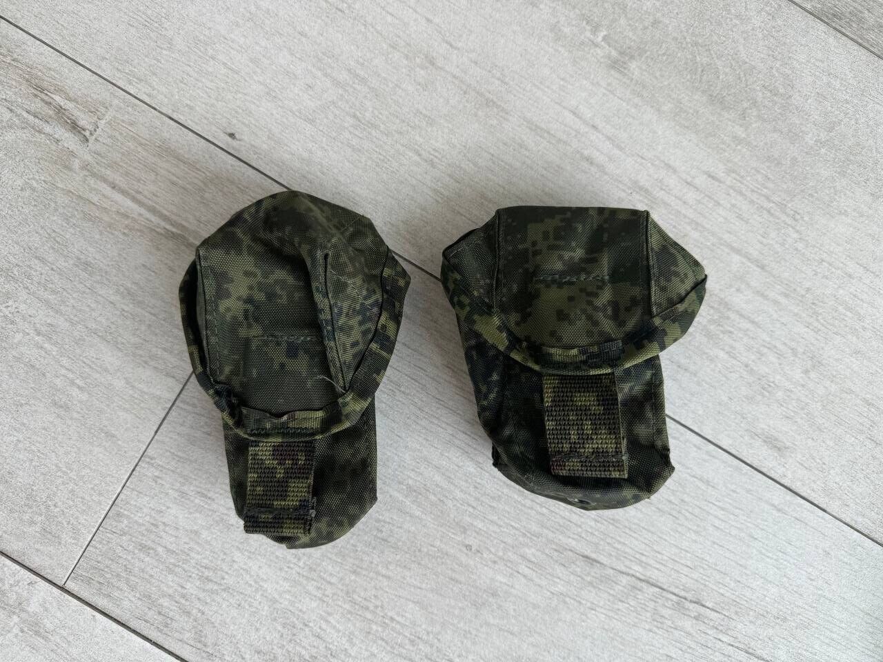 Russian Army  Grenade Pouch MOLLE EMR Summer Techinkom, Camouflage Strap 1 Piece