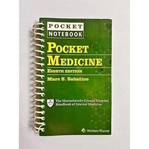 Pocket Medicine 8th Edition by Marc S. Sabatine (2022,spiral bound )