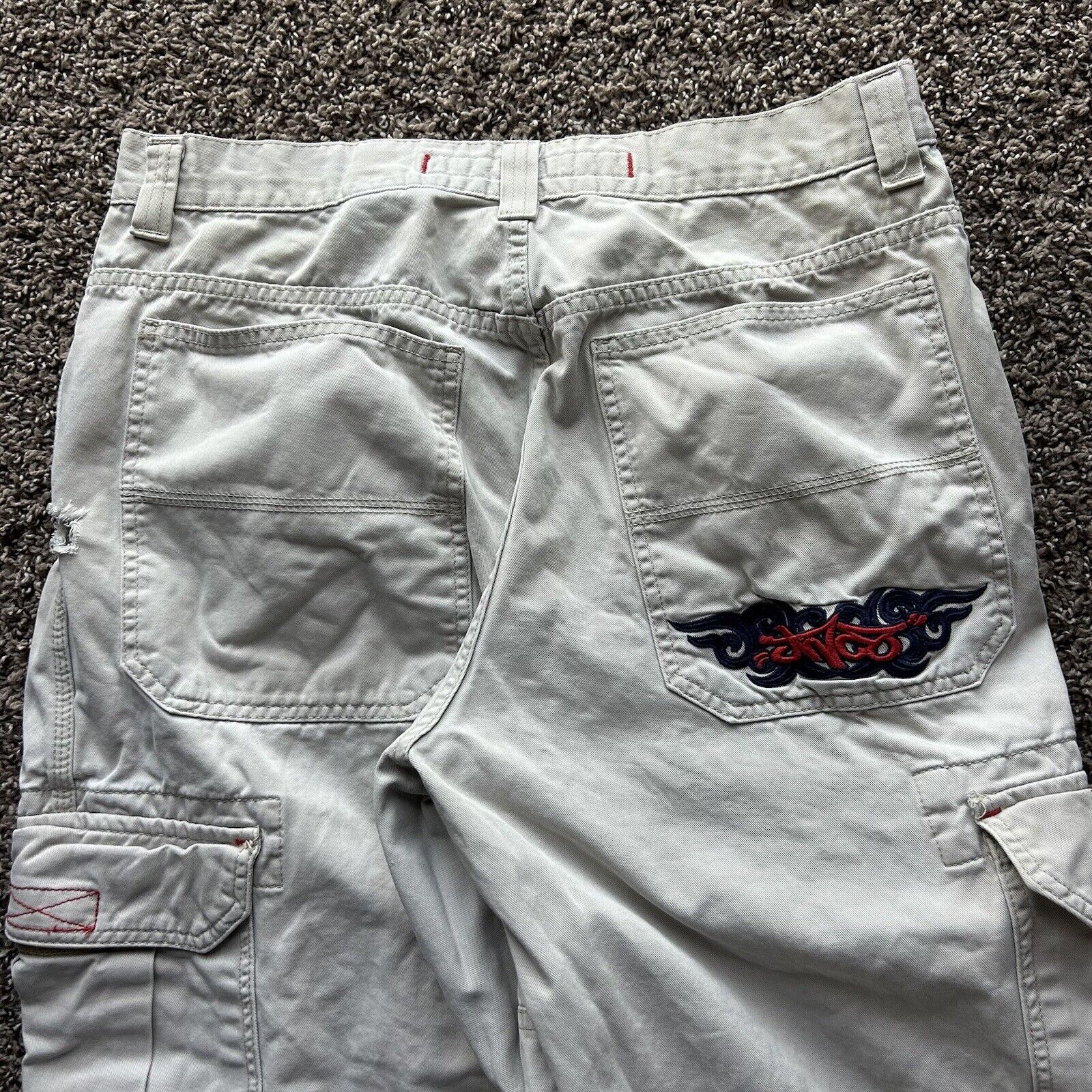 Vintage Rare Baggy/wide-leg Jnco Khaki Cargo Pants 🔥