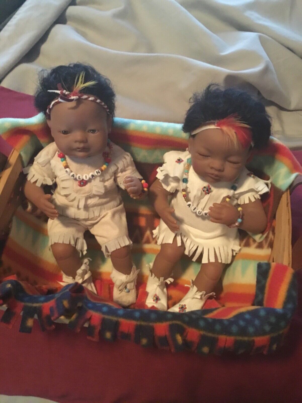 Ashton Drake Native American 10 inch baby dolls