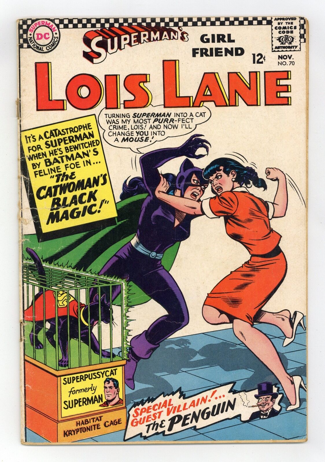 Superman\'s Girlfriend Lois Lane #70 GD 2.0 1966 1st SA app. Catwoman