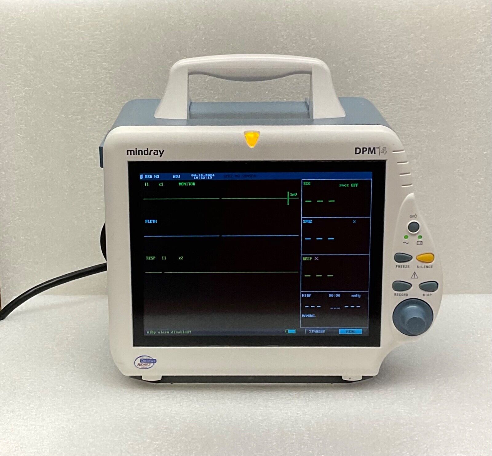 Mindray DPM4 Patient Monitor - EKG, SP02, NIBP, Printer