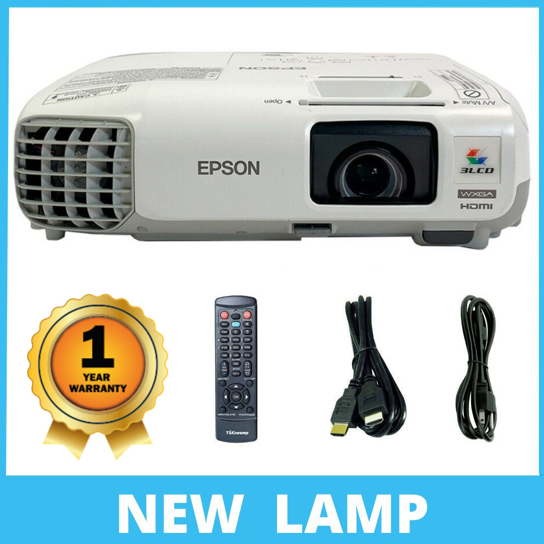 NEW Lamp - Epson PowerLite W29 3LCD Projector 3000 Lumens 1080i HDMI w/Bundle
