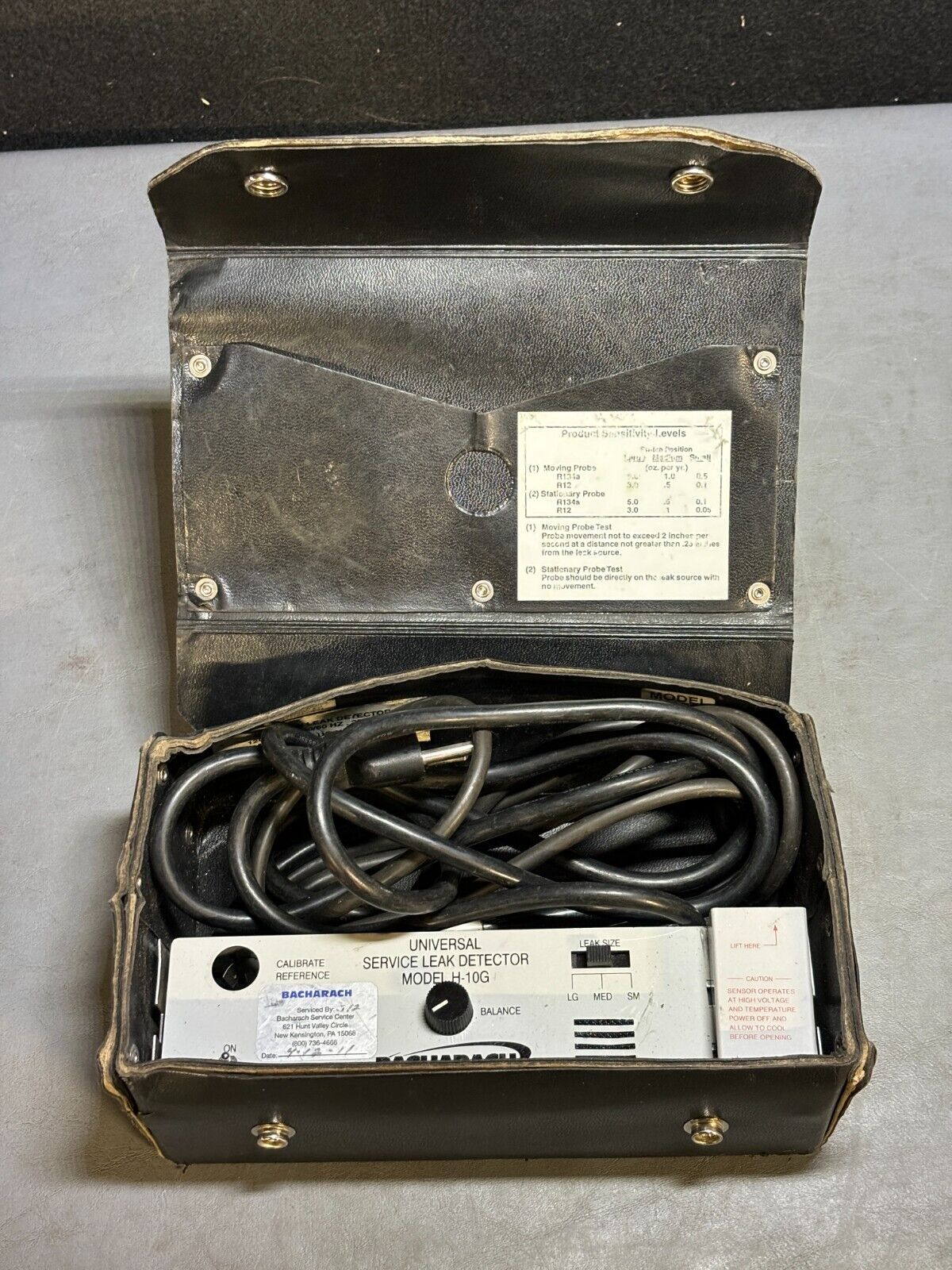 Mars Bacharach Yokogawa 25303 H-10G Universal Refrigerant Gas Leak Detector