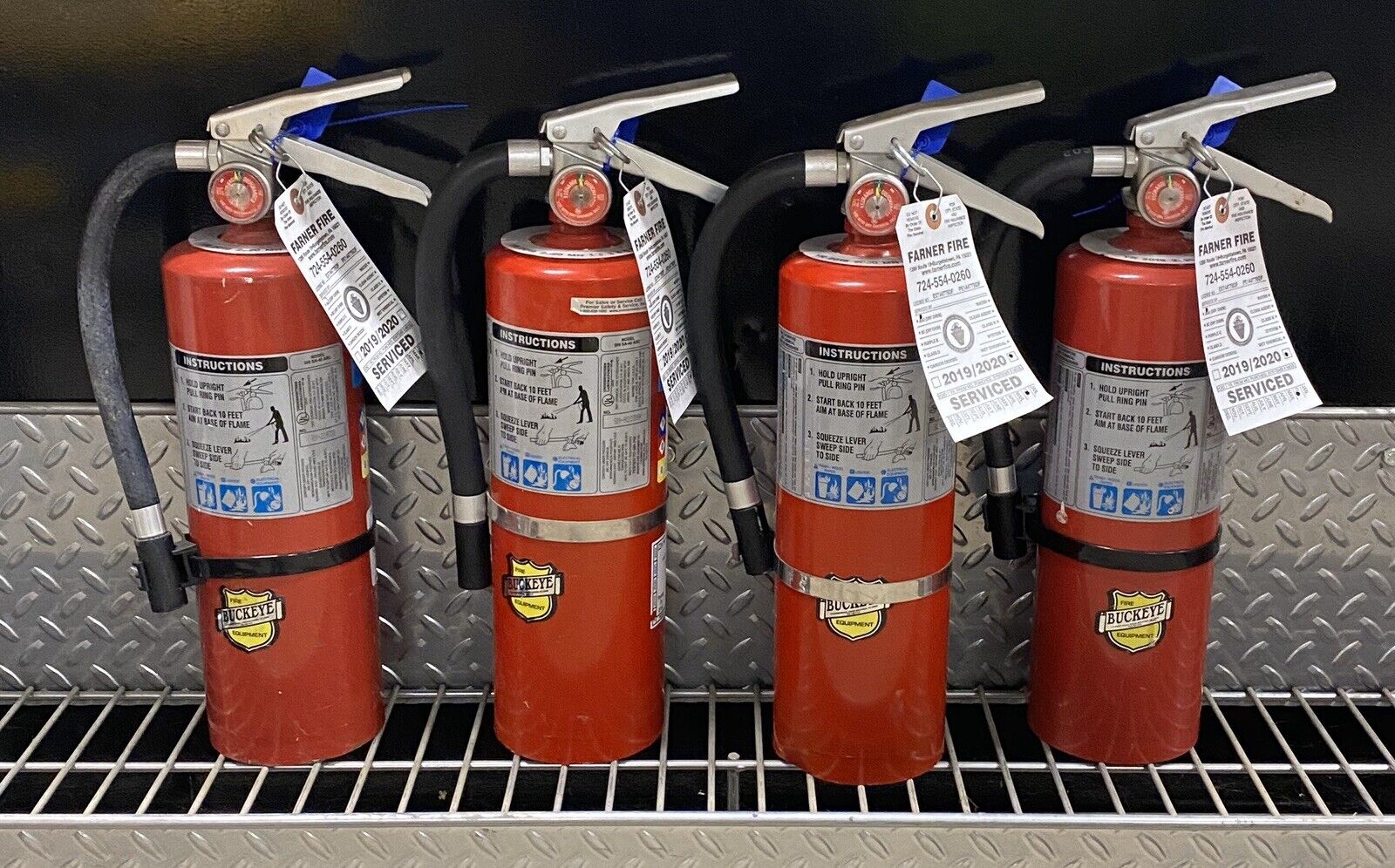 FIRE EXTINGUISHER 5lb Abc (Scratch & Dirty) Set of 4