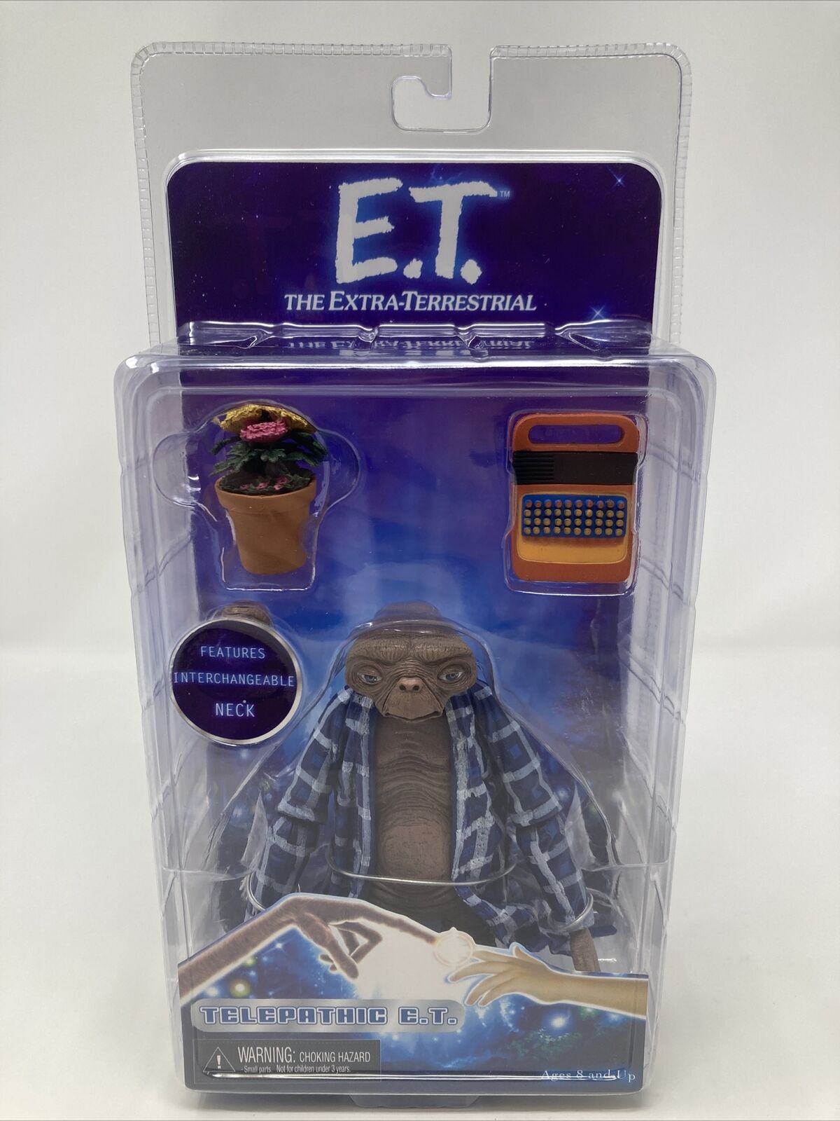 E.T. Extra Terrestrial Telepathic NECA reel toys 30th anniversary sealed