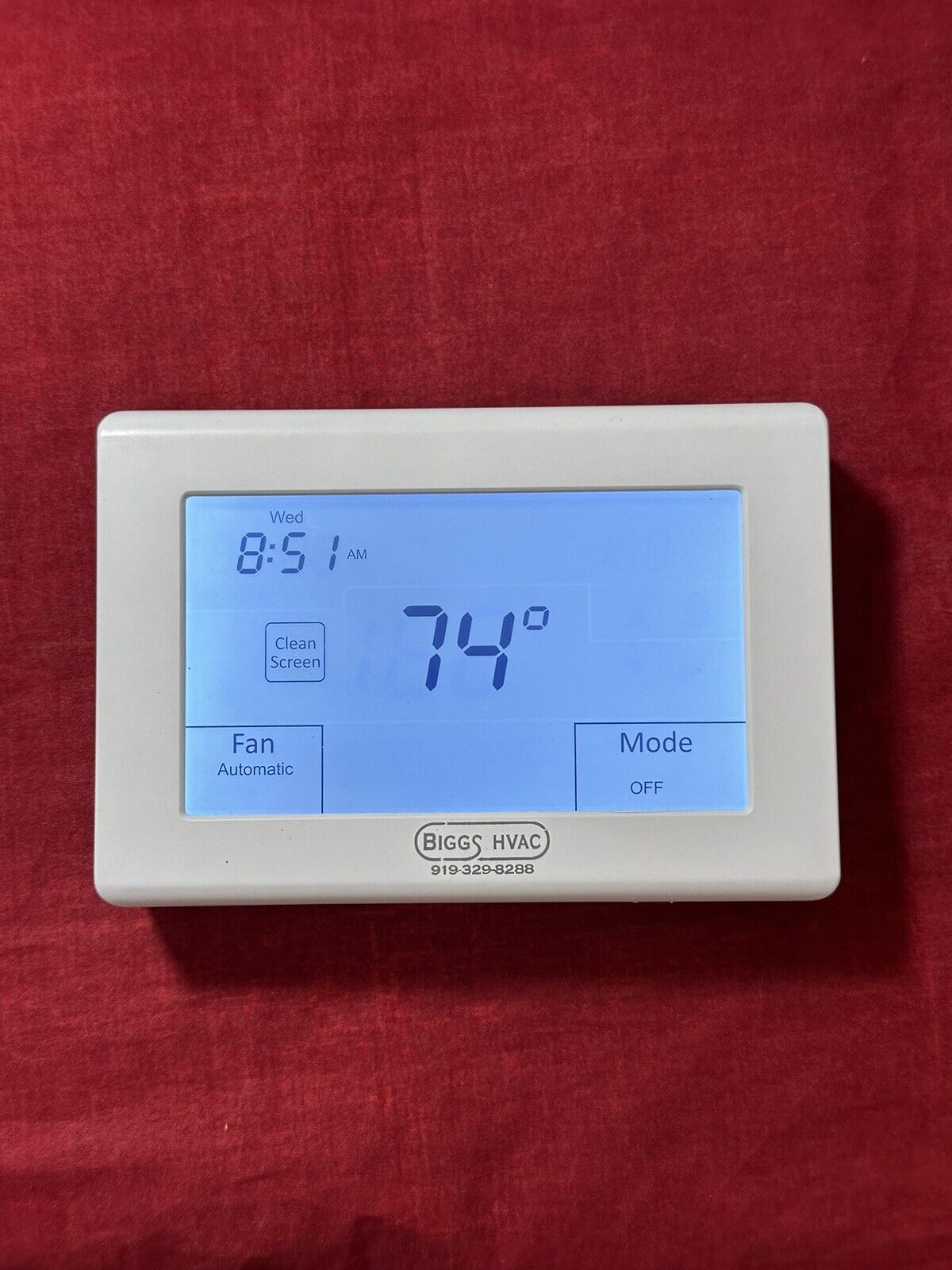 iO HVAC Controls UT32 3H/2C Universal Touchscreen Home Thermostat House