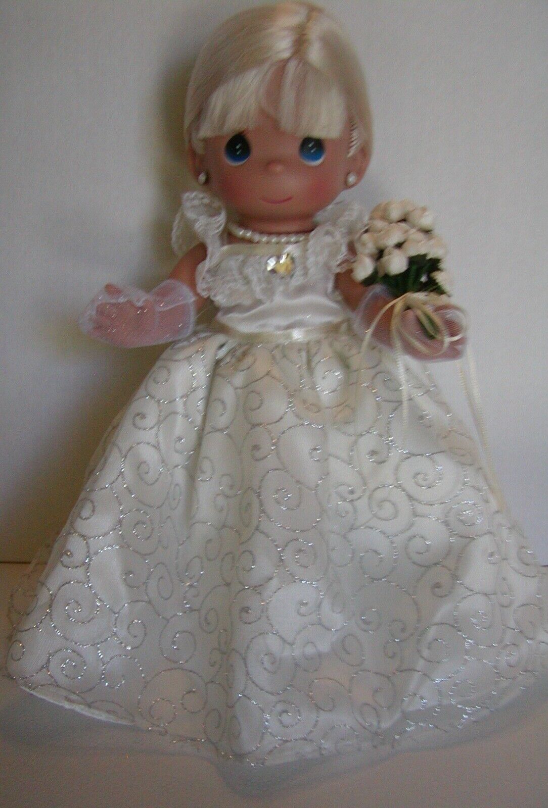 PRECIOUS MOMENTS LOVING, CARING & SHARING FOR 35 YEARS VINYL DOLL # 4697
