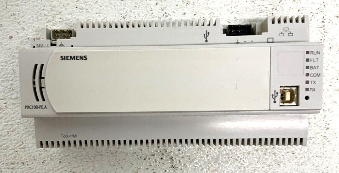 Siemens PXC100-PE96.A Apogee P2 Modular TX-I/O 96 Node PLC Controller 24V As-Is