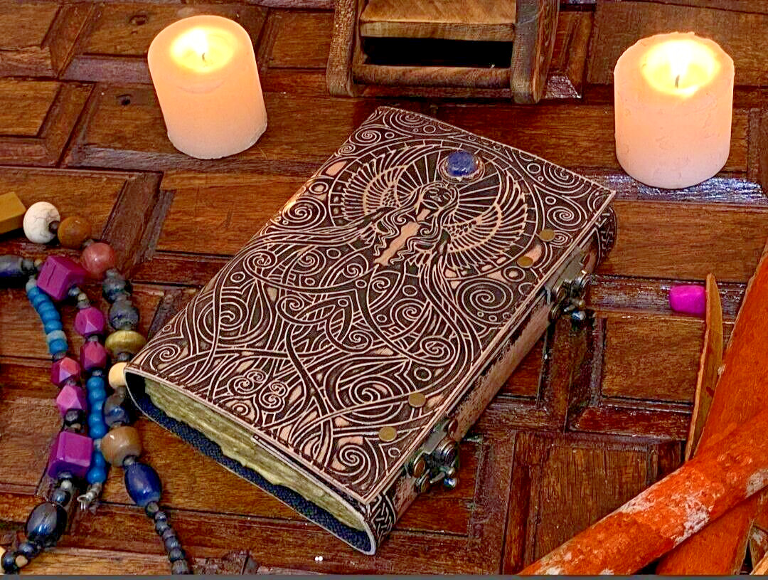 Mother of earth grimoire leather journal gifts