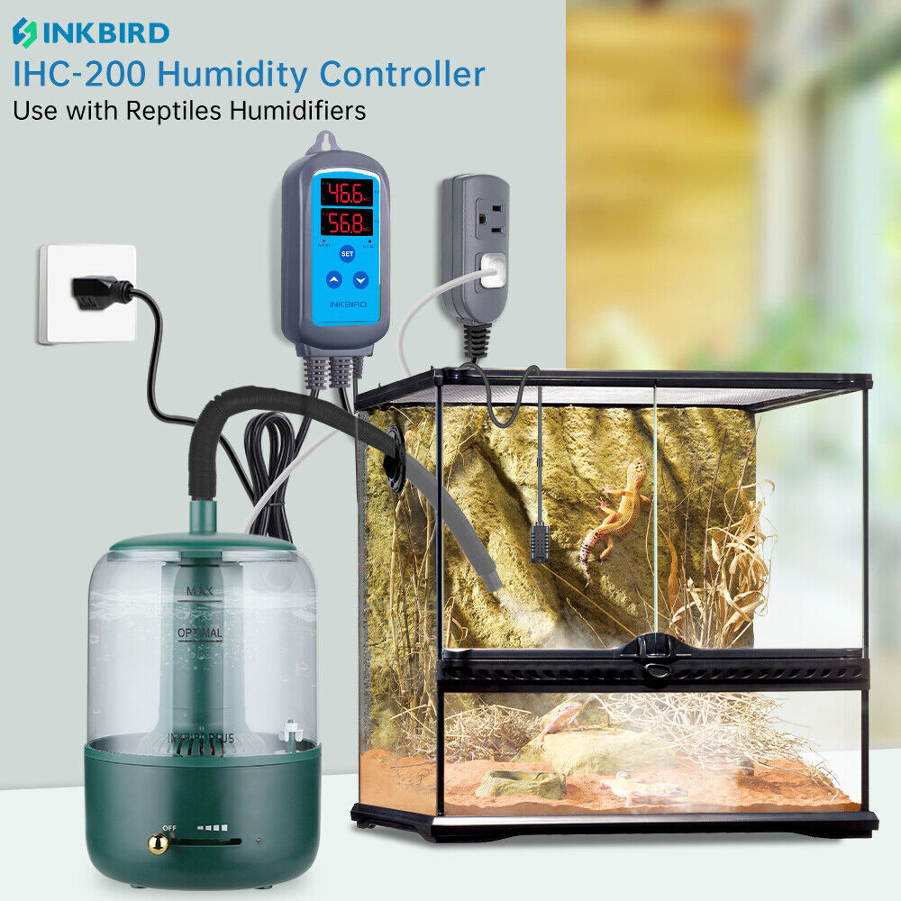 Inkbird Reptile Humidifiers Humidity Control Humidistat Fogger Mushroom Growing 