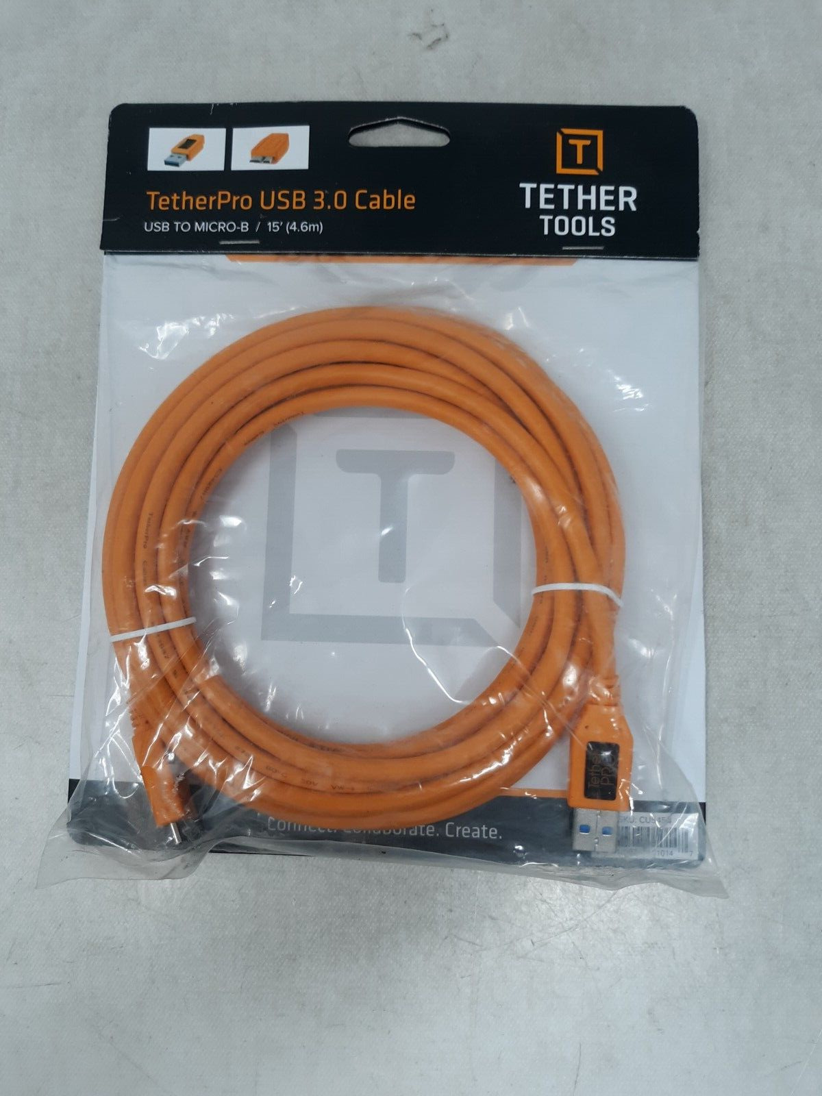 Tether Tools TetherPro USB 3.0 To Micro-B Cable | for Fast Transfer 15\'