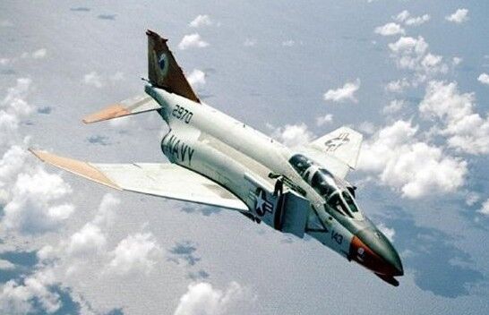 F-4 Phantom II Supersonic Jet Interceptor Aircraft Desktop Wood Model SML