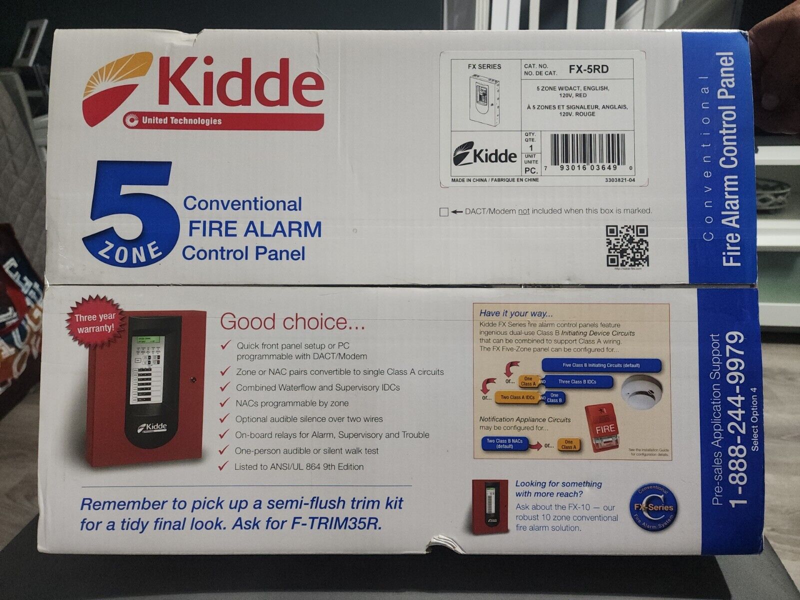 KIDDE FX-5R Alarm Control Panel - New/Sealed - SHIPS FREE
