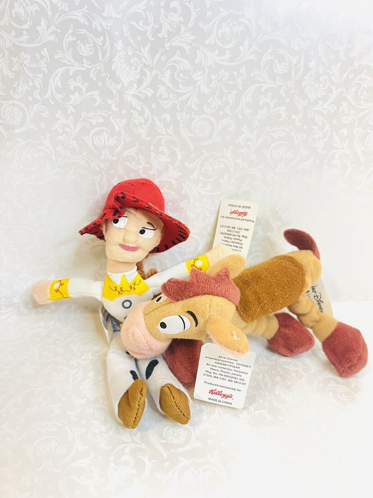 Kelloggs Disney\'s Toy Story Jessie and Bullseye Mini Bean Plush 2001 