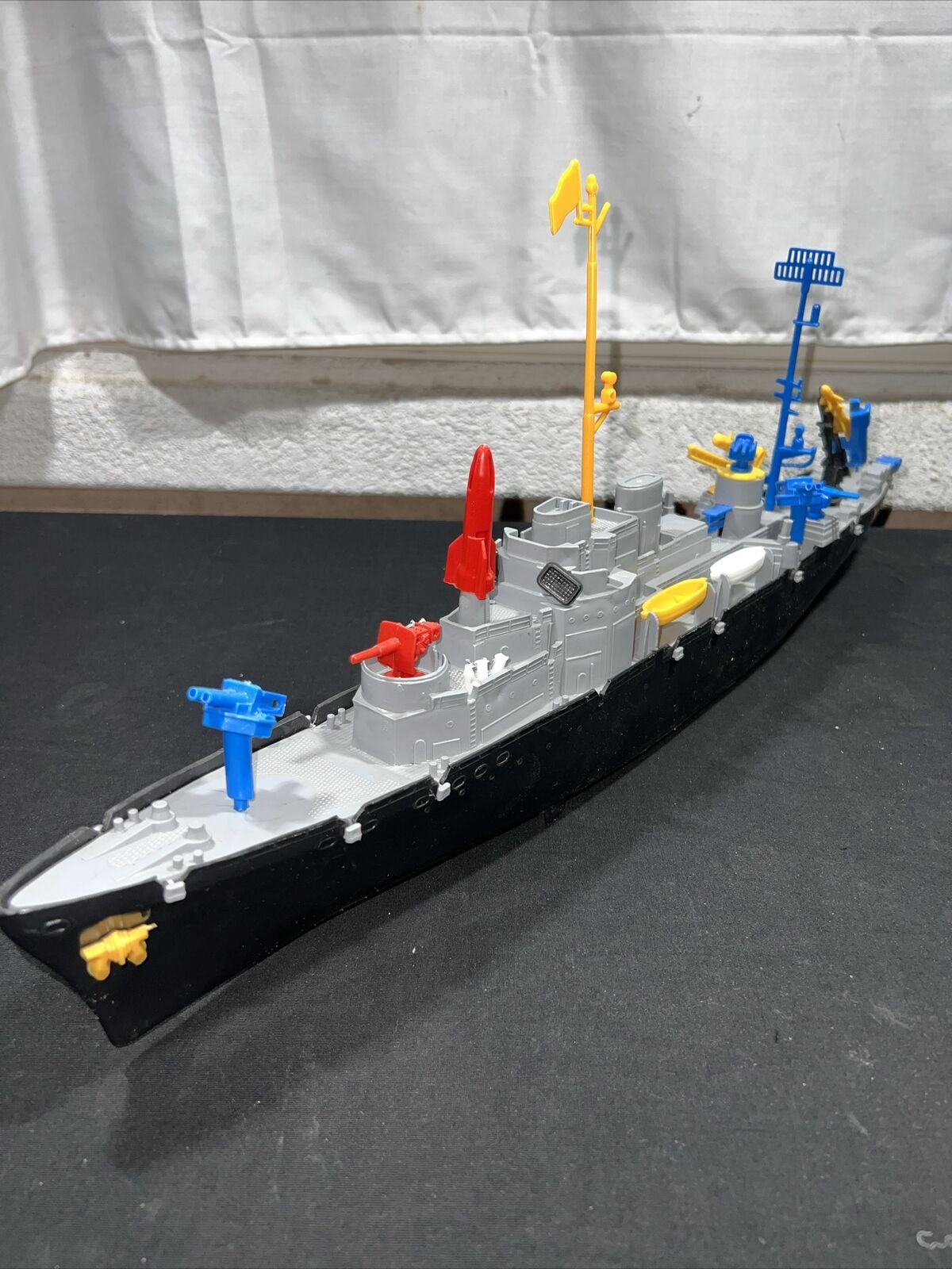 Vintage Ideal Plastic Toy W-32 US Destroyer War Ship Battleship