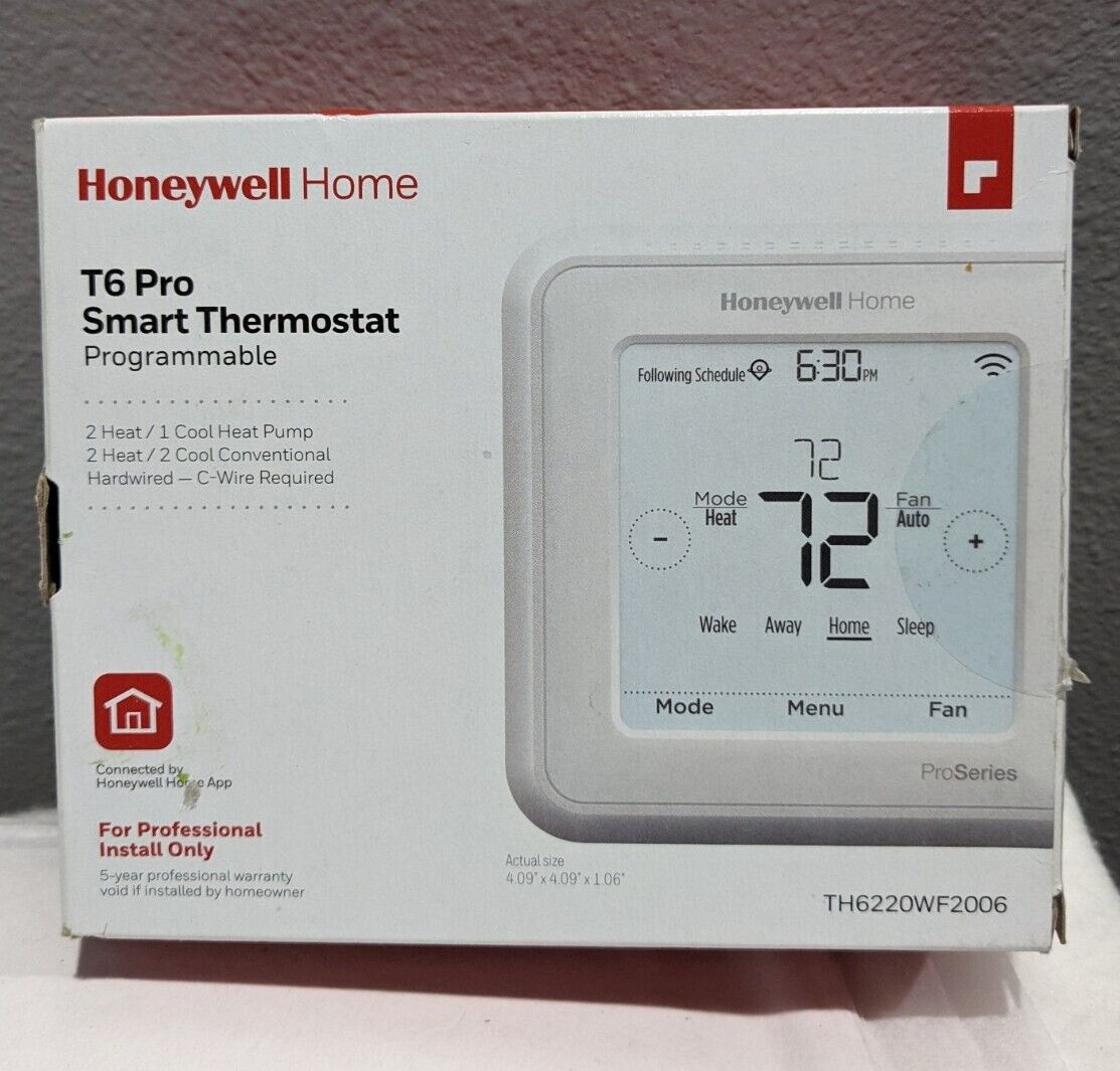 Honeywell TH6220U2000 Lyric T6 Pro Wi-Fi Programmable Thermostat  