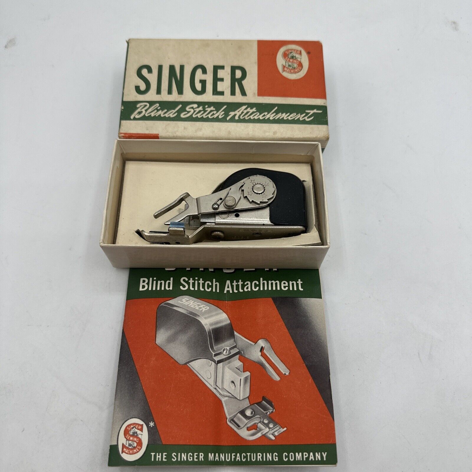 Vintage 1949 Singer Blind Stitch Attachment No. 160616 With Box & Manual