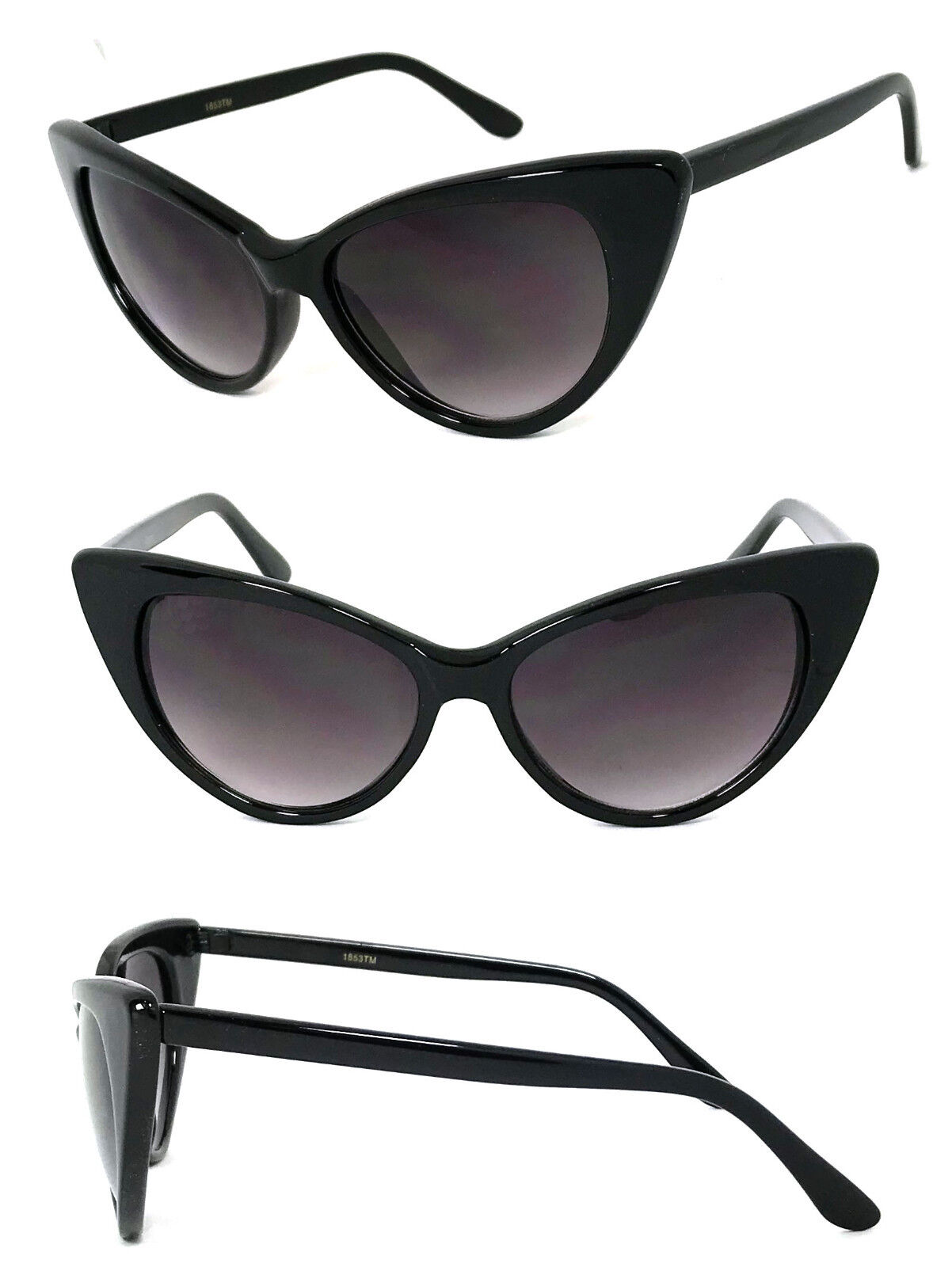 Womens Cat Eye Sunglasses 20s Classic Mod Retro Vintage Style UV400