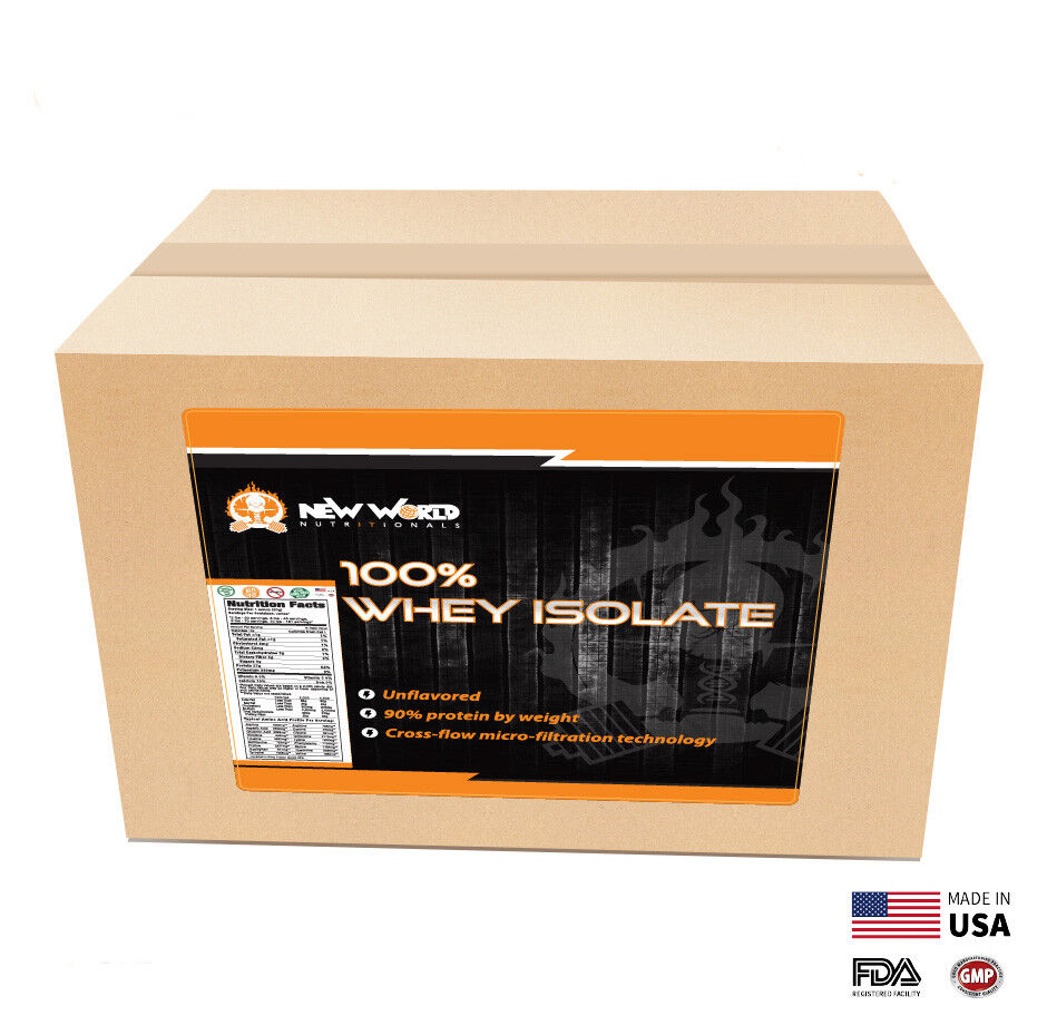3lb Bulk Whey Protein ISOLATE (NOT concentrate) Manufacturer Direct VANILLA 