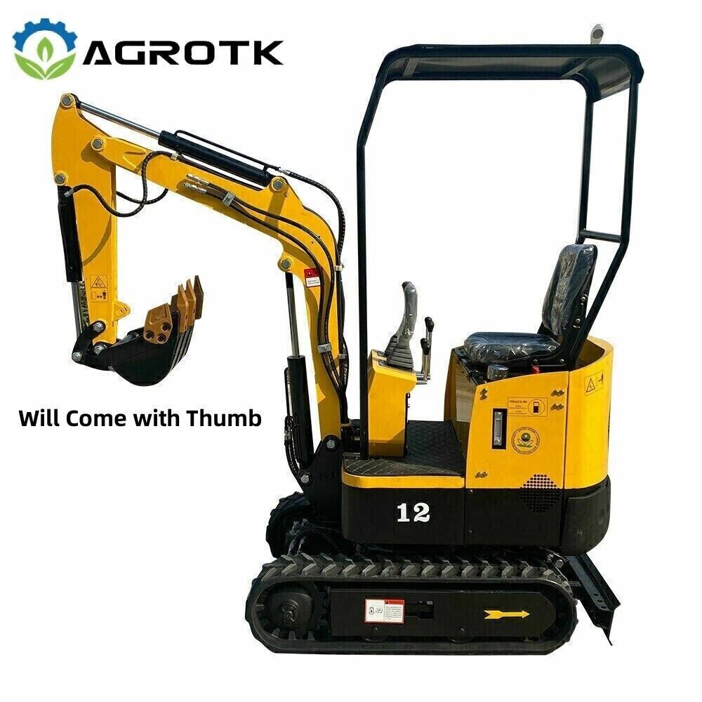 Agrotk H12 Mini Excavator Rubber Track Excavator B&S LCT Engine Mini Excavator