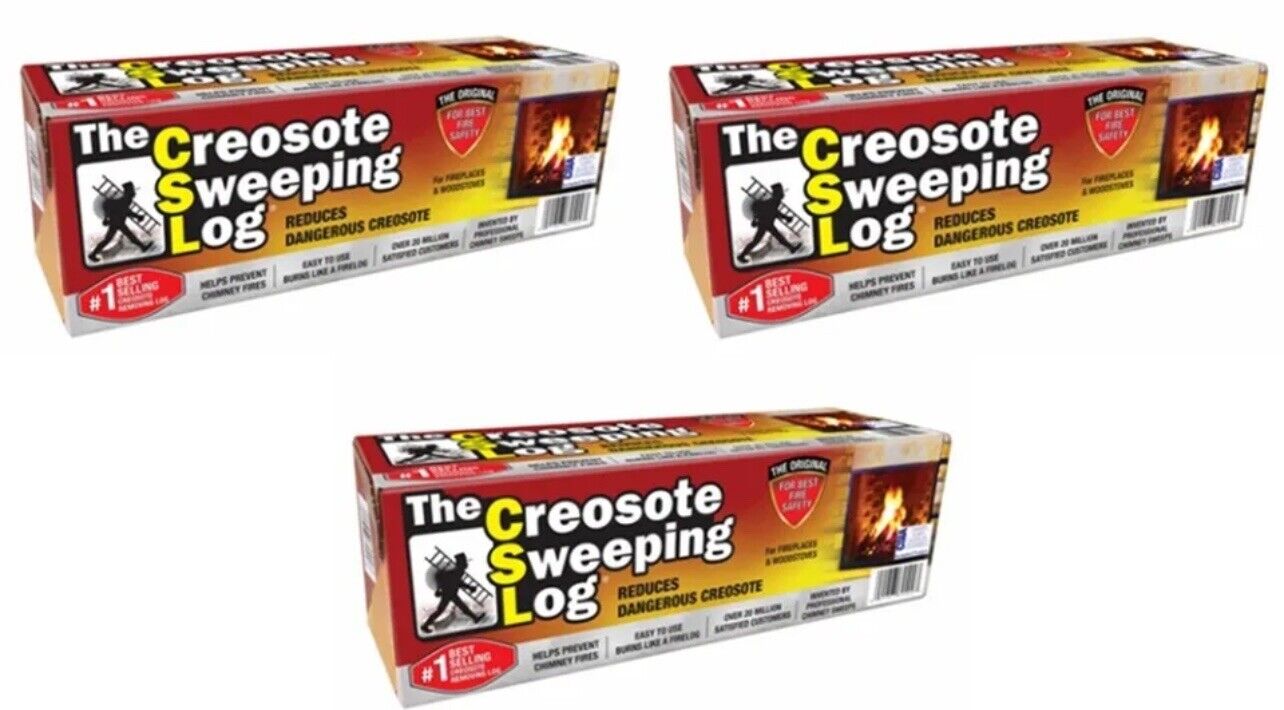 Creosote Sweeping Log SL 824-12 Chimney Cleaner - Pack of 3