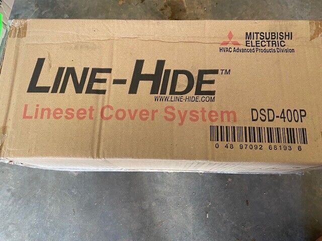 Mitsubishi Line Hide - Lineset Cover System DSD-400P - One Pair, Ivory 
