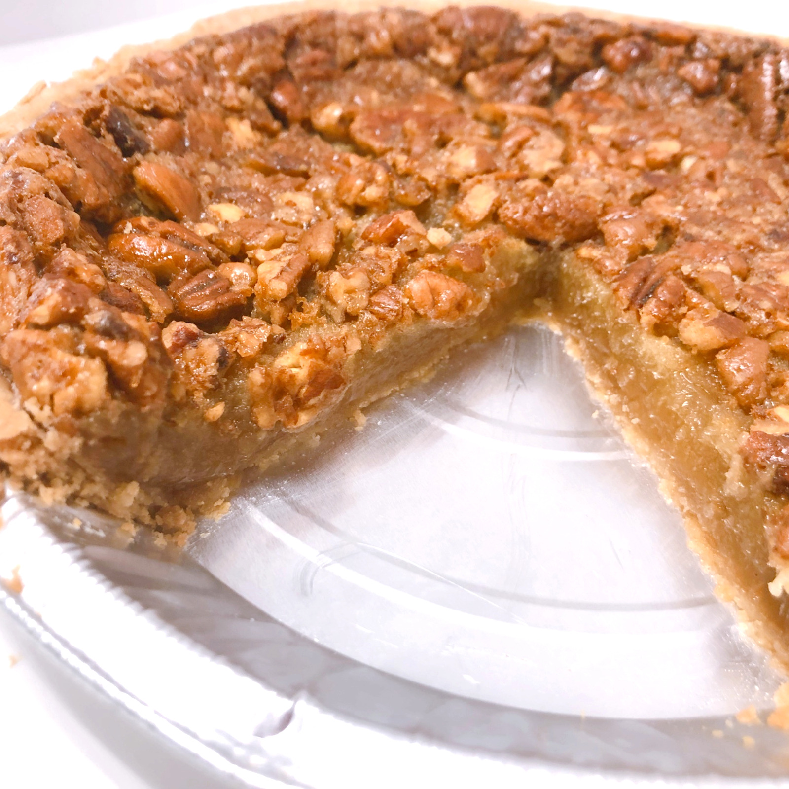 Pecan Pie Old Fashioned Handmade with Buttery Flaky Crust and Rich Filling- 9 In